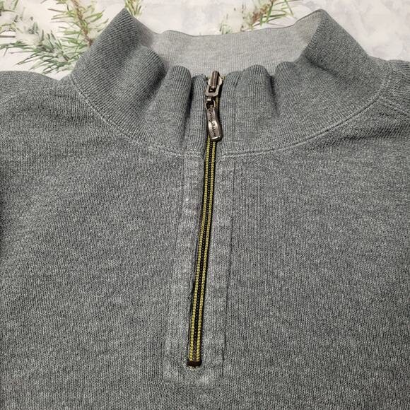 Tommy Bahama Gray Oversized Heavyweight 1/4 Zip Sweatshirt size XL - Picture 4 of 10
